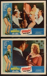 6d595 PLAYGIRL AFTER DARK 8 LCs '62 sexy Jayne Mansfield is Too Hot to Handle, Carl Boehm