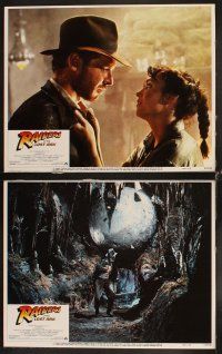 6d859 RAIDERS OF THE LOST ARK 7 LCs '81 Harrison Ford, George Lucas & Steven Spielberg classic!