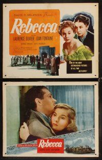 6d611 REBECCA 8 LCs R50s Alfred Hitchcock classic starring Laurence Olivier & Joan Fontaine!