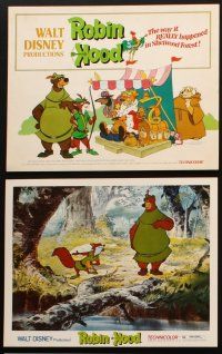 6d042 ROBIN HOOD 9 LCs '73 Walt Disney's cartoon version, the way it REALLY happened!
