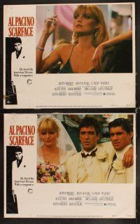 6d640 SCARFACE 8 LCs '83 c/u of Al Pacino as Tony Montana with cigar, Brian De Palma, Oliver Stone