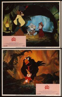 6d646 SECRET OF NIMH 8 LCs '82 Don Bluth, cool mouse fantasy cartoon!