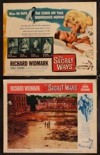 6d647 SECRET WAYS 8 LCs '61 Richard Widmark, Alistair MacLean, filmed in the danger zones of Europe!
