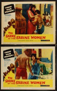 6d657 SHAME OF THE SABINE WOMEN 8 LCs '62 El rapto de las sabinas, blackest pages of human history!