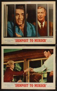 6d663 SIGNPOST TO MURDER 8 LCs '65 Joanne Woodward, Stuart Whitman, are we all potential killers?