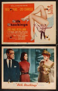 6d665 SILK STOCKINGS 8 LCs '57 musical version of Ninotchka with Fred Astaire & Cyd Charisse!