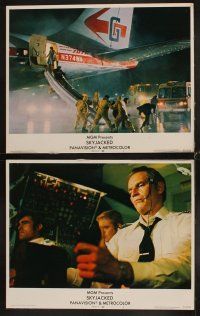 6d670 SKYJACKED 8 LCs '72 airline pilot Charlton Heston, sexy Yvette Mimieux, James Brolin