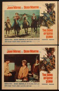 6d678 SONS OF KATIE ELDER 8 LCs '65 John Wayne & Dean Martin in western action!