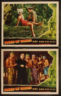 6d875 SOUTH OF TAHITI 7 LCs R48 sexy Maria Montez, Brian Donlevy, Broderick Crawford