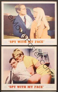 6d989 SPY WITH MY FACE 3 LCs '66 Robert Vaughn, sexy Sharon Farrell, Man from UNCLE!