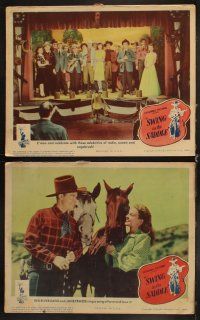 6d879 SWING IN THE SADDLE 7 LCs '44 Jane Frazee, Hoosier Hotshots, country western musical stars!