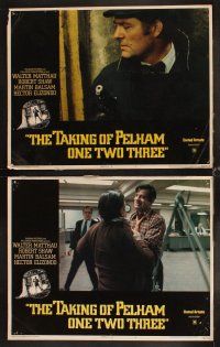 6d716 TAKING OF PELHAM ONE TWO THREE 8 LCs '74 subway train hijacking, Walter Matthau, Robert Shaw!