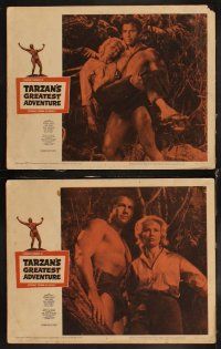 6d717 TARZAN'S GREATEST ADVENTURE 8 LCs '59 hero Gordon Scott lives his mightiest adventure!