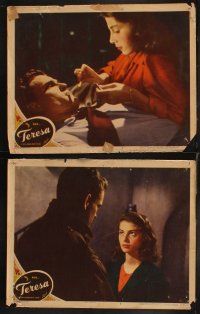 6d885 TERESA 7 LCs '51 young sexy Pier Angeli, story of a bride, directed by Fred Zinnemann!