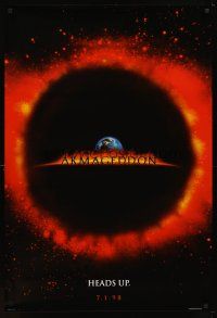 6g058 ARMAGEDDON teaser DS 1sh '98 Bruce Willis, Ben Affleck, Billy Bob Thornton, Liv Tyler