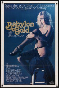 6g068 BABYLON GOLD 1sh '83 sexy Samantha Fox, Veronica Hart, Vanessa del Rio!