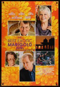 6g104 BEST EXOTIC MARIGOLD HOTEL DS 1sh '11 Judi Dench, Bill Nighy, Tom Wilkinson & Maggie Smith