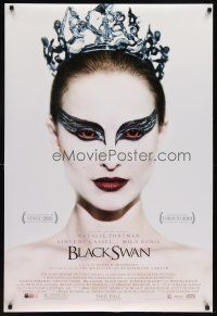 6g114 BLACK SWAN advance DS 1sh '10 Natalie Portman, incredible art of winged dancer!