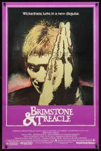 6g140 BRIMSTONE & TREACLE 1sh '82 Richard Loncraine directed thriller, art of Sting!