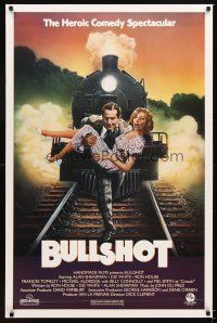 6g153 BULLSHOT 1sh '83 wacky English parody of the Bulldog Drummond series!