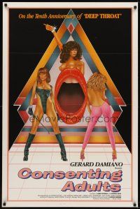 6g195 CONSENTING ADULTS 1sh '82 Gerard Damiano, the tenth anniversary of Deep Throat!