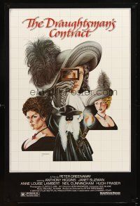 6g255 DRAUGHTSMAN'S CONTRACT 1sh '83 Peter Greenaway, cool artwork of cast by Sparacio!