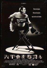 6g264 ED WOOD DS 1sh '94 Tim Burton, Johnny Depp in the director's chair, mostly true!