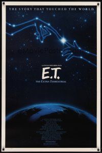 6g261 E.T. THE EXTRA TERRESTRIAL 1sh R85 Steven Spielberg classic, wonderful constellation art!