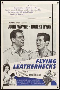 6g312 FLYING LEATHERNECKS military 1sh R60s air-devils John Wayne & Robert Ryan, Howard Hughes
