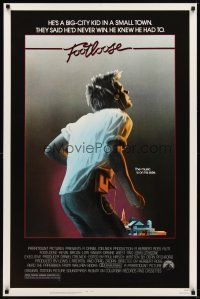 6g317 FOOTLOOSE pg rating 1sh '84 competitive dancer Kevin Bacon has the music on his side!
