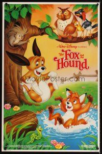 6g322 FOX & THE HOUND 1sh R88 two friends who didn't know they were supposed to be enemies!