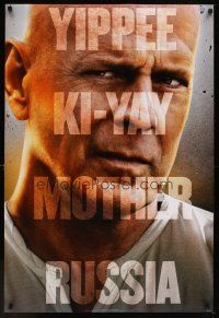 6g363 GOOD DAY TO DIE HARD style A teaser DS 1sh '13 Bruce Willis, yippe ki-yay mother Russia!