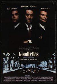 6g367 GOODFELLAS DS 1sh '90 Robert De Niro, Joe Pesci, Ray Liotta, Martin Scorsese!