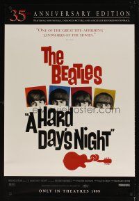 6g382 HARD DAY'S NIGHT advance 1sh R99 great image of The Beatles, rock & roll classic!