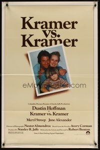 6g468 KRAMER VS. KRAMER 1sh '79 Dustin Hoffman, Meryl Streep, child custody & divorce!