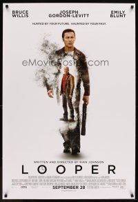 6g493 LOOPER advance DS 1sh '12 Bruce Willis, hunted by the future, haunted by the past!