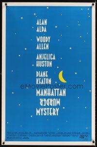 6g514 MANHATTAN MURDER MYSTERY 1sh '93 Woody Allen, Anjelica Huston, Diane Keaton, Alan Alda