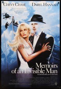6g524 MEMOIRS OF AN INVISIBLE MAN 1sh '92 disappearing Chevy Chase, pretty Daryl Hannah!