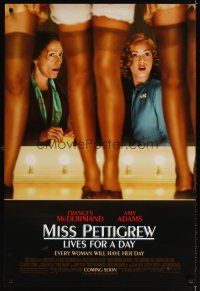 6g533 MISS PETTIGREW LIVES FOR A DAY advance DS 1sh '08 Frances McDormand in title role, Amy Adams!