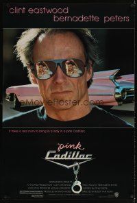 6g588 PINK CADILLAC 1sh '89 Clint Eastwood is a real man wearing really cool shades!