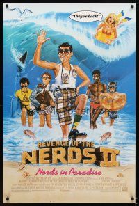 6g634 REVENGE OF THE NERDS II 1sh '87 Robert Carradine, Curtis Armstrong, Anthony Edwards