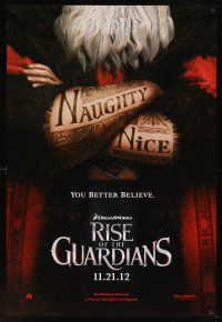 6g638 RISE OF THE GUARDIANS teaser DS 1sh '12 cool image of tattooed Santa, you better believe!
