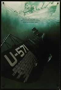 6g763 U-571 DS 1sh '00 Matthew McConaughey, Bill Paxton, Harvey Keitel, submarine action!