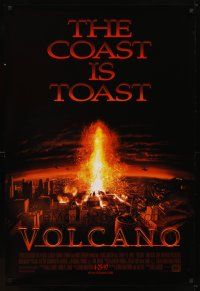 6g775 VOLCANO style A advance 1sh '97 Tommy Lee Jones, Anne Heche, Don Cheadle, the coast is toast!