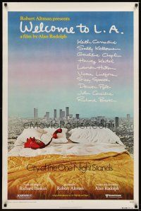 6g787 WELCOME TO L.A. 1sh '76 Alan Rudolph, Robert Altman, City of the One Night Stands!