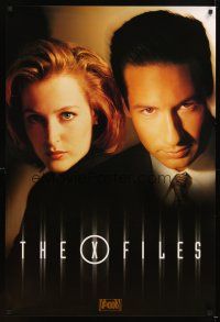 6g798 X-FILES TV 1sh '98 close-up image of FBI agents David Duchovny & Gillian Anderson!