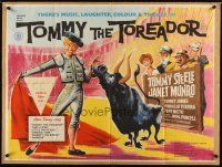 6e164 TOMMY THE TOREADOR kraftbacked British quad '59 Tommy Steele, Janet Munro, bullfighting!