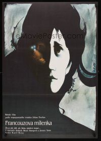 6e493 FRENCH LIEUTENANT'S WOMAN Czech 23x33 '87 Meryl Streep, Zdenek Vlach artwork!