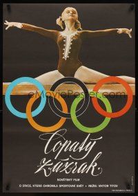 6e518 LONG-HAIRED WONDER Czech 23x33 '74 Titov's Chudo s kosichkami, Russian Olympic gymnast!