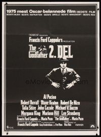 6e283 GODFATHER PART II Danish '75 Al Pacino in Francis Ford Coppola classic crime sequel!